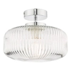 Sufitowa lampa szklana Riva RIV5208 do salonu IP44 chrom