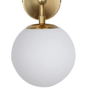 Złoty kinkiet DORADO LP-002/2W Light Prestige szklane kule molecular