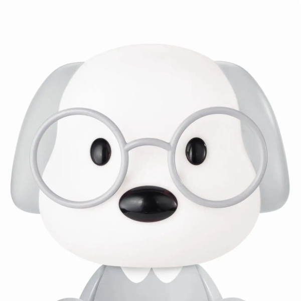 Dziecięca lampa stołowa PIES KDR-621-GR LED 3W 4000K szary biały