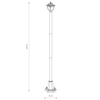 Lampa stojąca ogrodowa Ana 10502 Nowodvorski IP44 latarnia czarna
