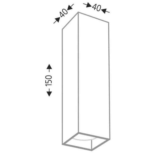 Industrialna LAMPA spot MITSUMA 7888 Shilo metalowa OPRAWA prostokątna sufitowa czarna
