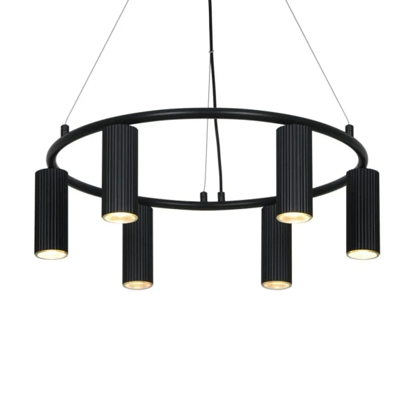 Wisząca lampa do salonu Vico 2512323003 metalowe tuby czarne