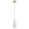 LAMPA wisząca PANTHEA 4479 Rabalux szklana OPRAWA zwis tuba złota biała