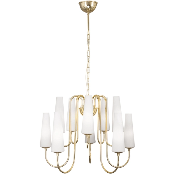 Salonowa lampa wisząca Magnum 1129 Zumaline hampton złota