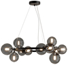 Wisząca lampa kulista Dallas MOD545PL-11B nad stół przydymiona