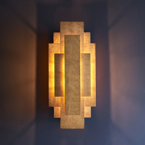 Kinkiet ścienny L&-190452 Light& minimalistyczny przecierany złoty OUTLET