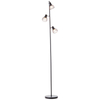 Stojąca lampa Blacky 93085/06 regulowana do czytania czarna