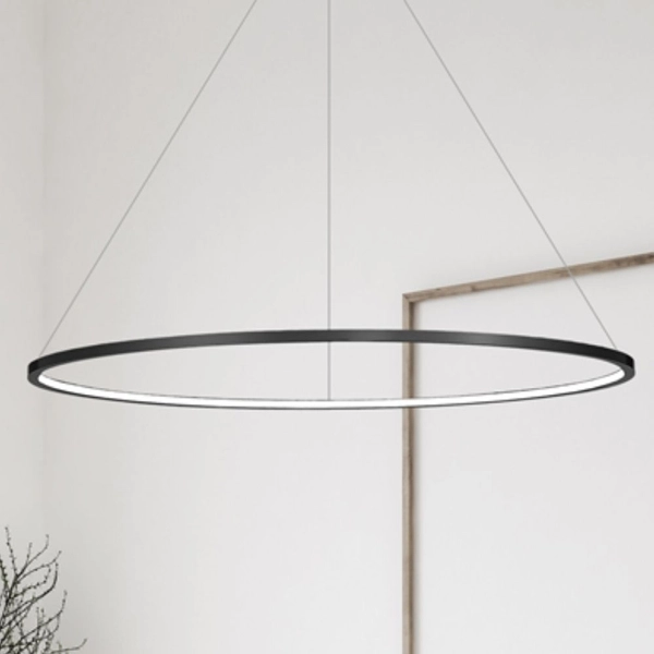 Lampa zwisowa Saturno ML8862 Milagro LED 57W 4000K do salonu IP44 czarny