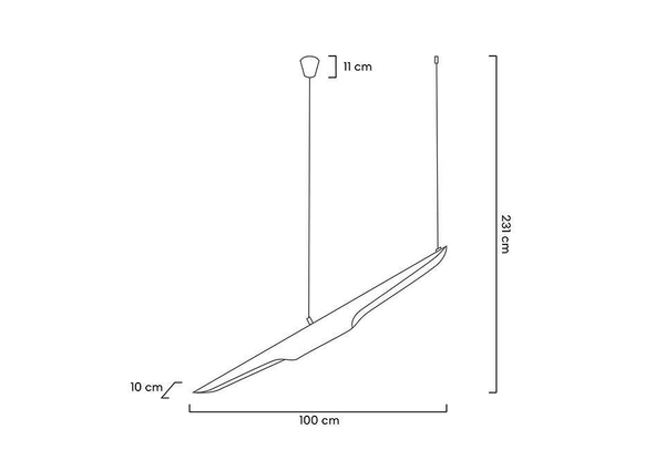 Lampa wisząca Conteo MSE010100351 do salonu biała złota