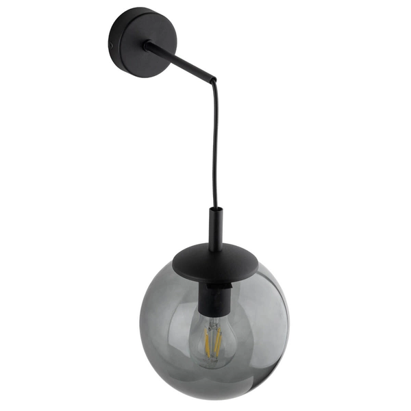Ścienna lampa do przedpokoju Esme 5386 bańka grafitowa czarna