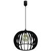 Druciana LAMPA wisząca 137623690555 TEAM metalowa OPRAWA loftowy ZWIS klatka kula ball hygge czarna