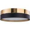 Lampa sufitowa loftowa Hilton 4345 TK Lighting okrągła czarna złota