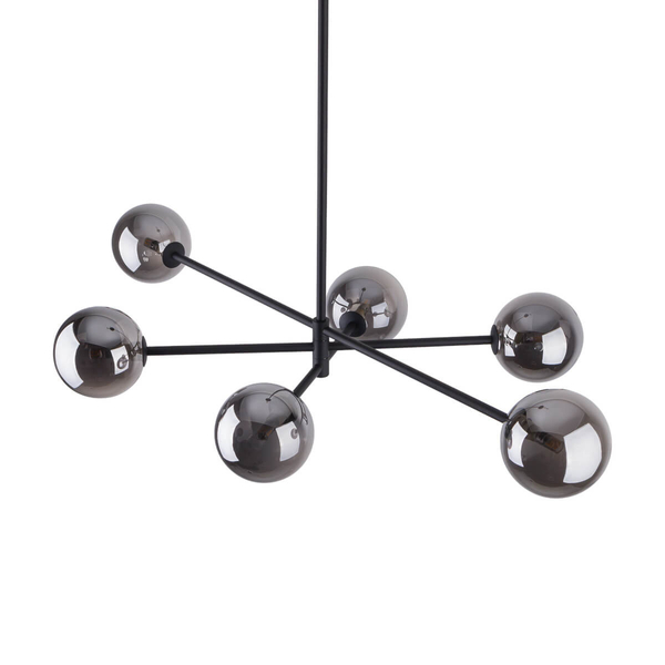 Przydymiona lampa sufitowa Sarius 6236 TK Lighting grafitowa czarna