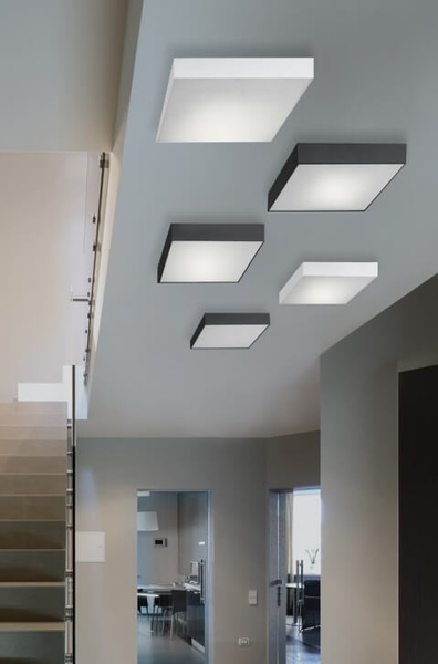 Kwadratowa lampa sufitowa Monza AZ3257 LED 18W do pokoju czarna