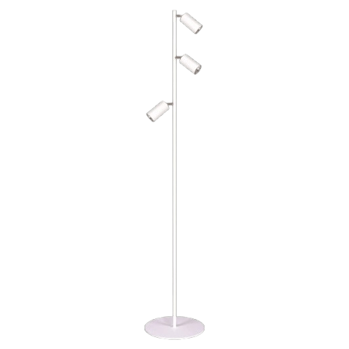 Stojąca lampa z regulacją Kayla K-4419 Kaja tuby metalowe białe