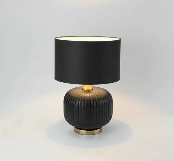 Nocna lampa stojąca Tamiza LP-1515/1T small czarna złota