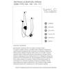 LAMPA wisząca DOBO 9035 Shilo metalowa OPRAWA zwis czarny