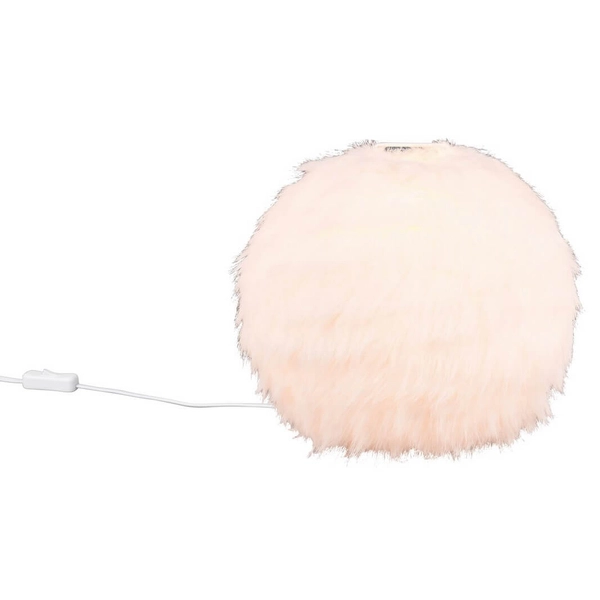 Pluszowa lampka stołowa Furry R51581001 do sypialni biały