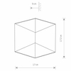 Industrialny kinkiet ścienny Triangles 8141 LED 5W 3000K IP54 czarny złoty