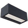 Ścienna LAMPA zewnętrzna GEMINI 5189112118 Lutec metalowa OPRAWA kinkiet LED 20W 3000K prostokątny IP54 szary