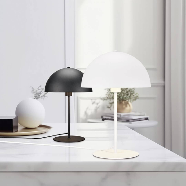 Stołowa lampka salonowa Nola 506200132 Trio z włącznikiem czarna