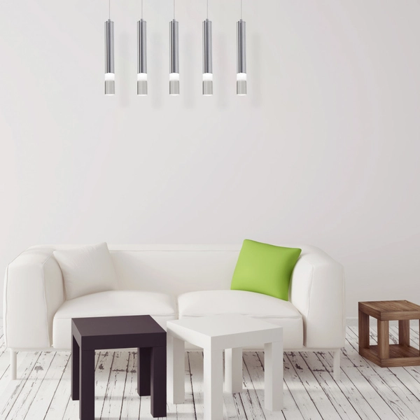 LAMPA wisząca ICE ML323 Milagro zwis OPRAWA listwa sufitowa LED 25W 4000K tuby sople chrom