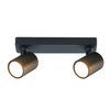 Regulowana LAMPA sufitowa SNOW LP-731/2W BK Light Prestige reflektorowa OPRAWA metalowy plafon tuby natynkowe czarny