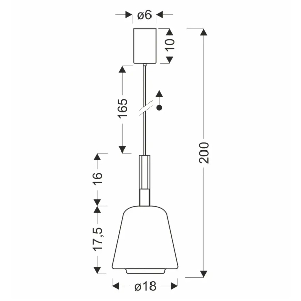 Wisząca lampa loftowa BUENO czarna 31-50441 1xGx53 szklana nad wyspę