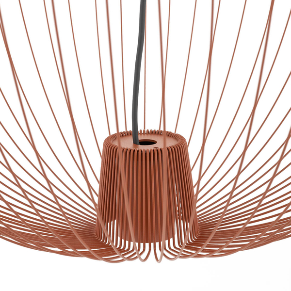 Wisząca lampa druciana PUMPKIN 11494 salonowa terakota