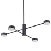 Regulowana LAMPA sufitowa ORBIT 7945 Nowodvorski loftowe molekuły pręty sticks czarne