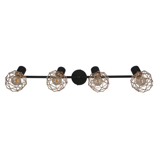 Nowoczesna lampa sufitowa Acrobat 94-22226 czarna miedziana
