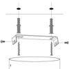 Lampa wisząca nad stół Telma 32025 Sigma ryflowana do sypialni brązowa miedziana