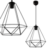 Industrialna lampa wisząca VEN W-1201/1 druciany czarny