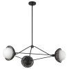 Designerska wisząca lampa Perth ALM-PERTH3-BK rattan czarna