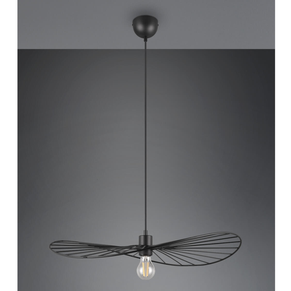 Wisząca lampa Chapeau R31451032 RL Light kapelusz metalowy czarny