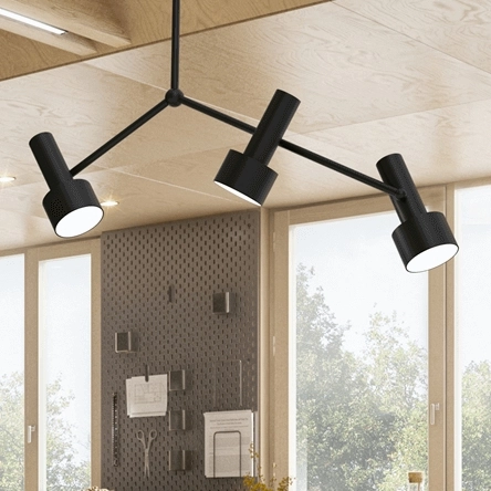 Nowoczesna lampa sufitowa Linterna MLP8677 modna czarna