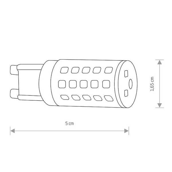 Żarówka 7504 Nowodvorski LED 4W 4000K 390lm G9 tworzywo biały