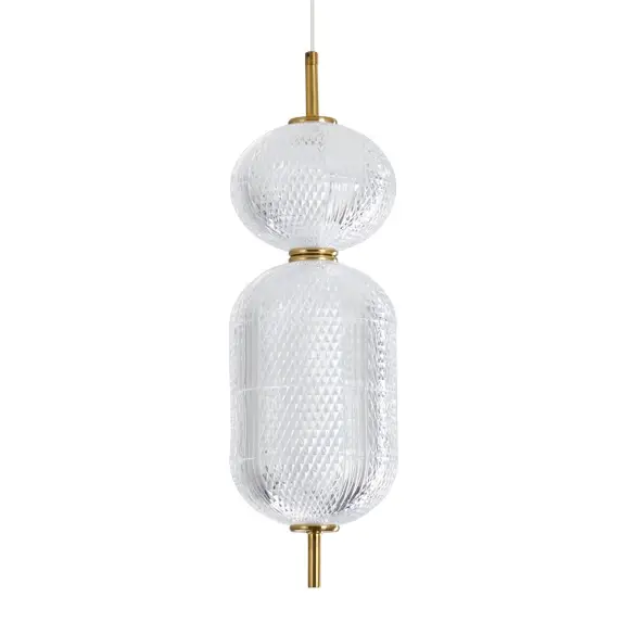 Nowoczesny okrągły żyrandol Corado PND-81438-1C-GD LED 15W 3000K złoty