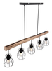 Wisząca lampa drewniana Mina 15326-5N czarna drewniana