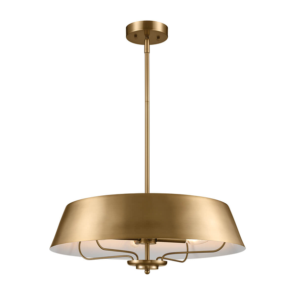 Owalna lampa wisząca Luella KL-LUELLA-4P-BNB Kichler metalowa mosiężna