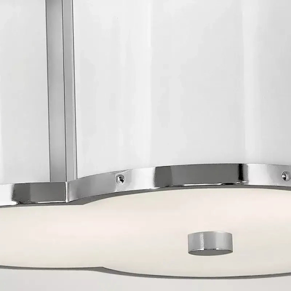 Szklana lampa sufitowa CHANCE QN-CHANCE-SF-S-PN polerowany nikiel