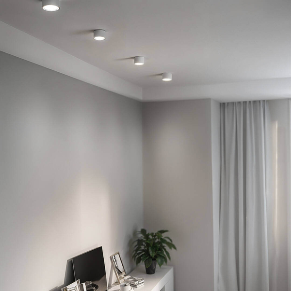 Natynkowa lampa 1169 Domeno LED tubka do kuchni metalowa biała