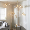 Lampa sufitowa Dimple 91968 Endon okrągłe klosze szklane mosiądz
