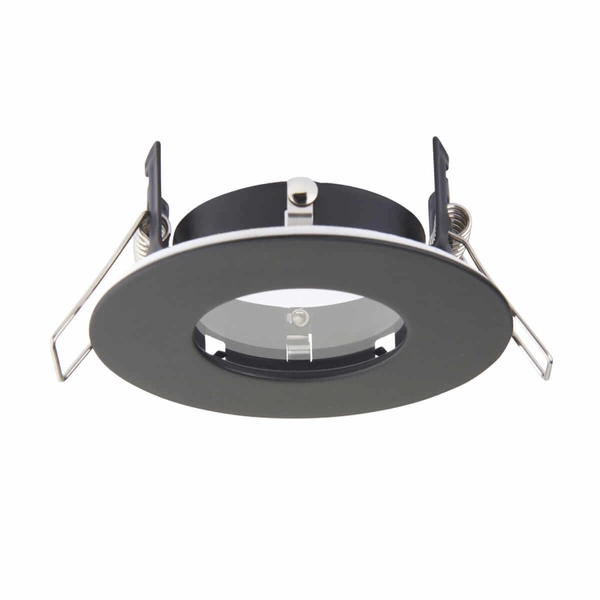 Wpuszczana lampa sufitowa Speculo 99760 Saxby IP65 okrągła czarna