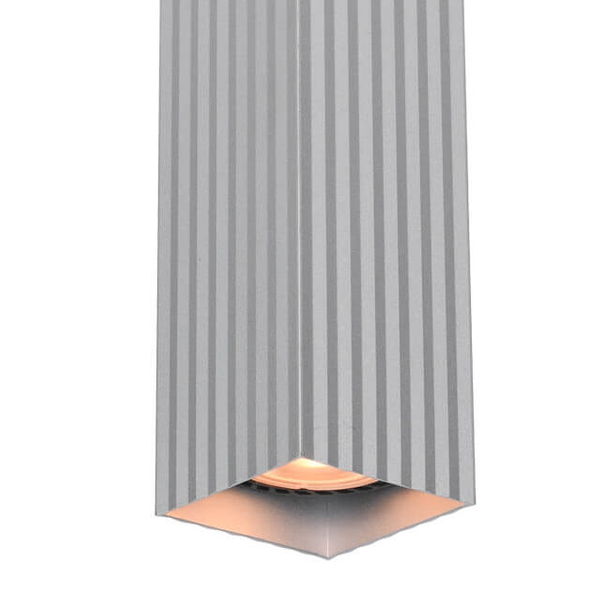 Natynkowa lampa Tecno CLN-37492-L-ALU Italux słupek do holu srebrna
