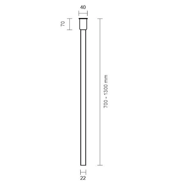 LAMPA sufitowa ALHA Y 9193 Shilo tuba OPRAWA downlight sopel biały