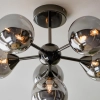 Sufitowa lampa do salonu Oscar 101147 loftowa czarny przydymiony