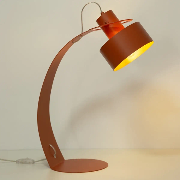 Gabinetowa lampa z regulacją Rif 41443 metalowa ceglana