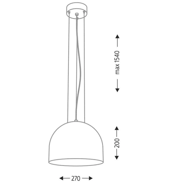 Industrialna LAMPA wisząca IWATE 7840 Shilo metalowa OPRAWA kopuła ZWIS loftowy czarny