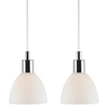 Komplet 2 lamp wiszących nad stół Ray 63233033 Nordlux 2-punktowa biała chrom